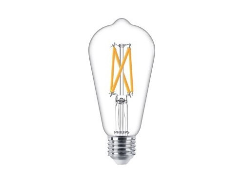 Foto van Philips LED ST64 E27 5,9-60W filament helder WarmGlow blister Philips LED ST64 E27 5,9-60W filament helder WarmGlow blister