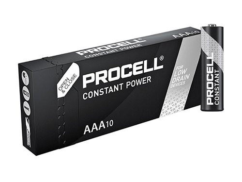 Foto van Duracell Procell Constant batterij AAA doos(10) Duracell Procell Constant batterij AAA doos(10)