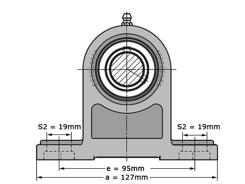Foto van IBB Lagerblok Staand UCPH204 (20mm) IBB Lagerblok Staand UCPH204 (20mm)