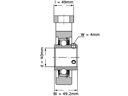 Foto van FAG Lagerblok Span UCT208 (40mm) FAG Lagerblok Span UCT208 (40mm)