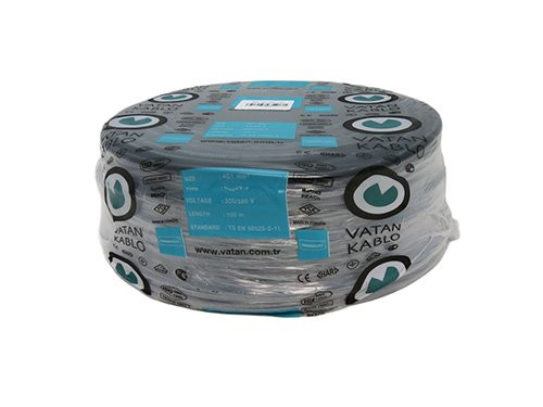 Kabel H05VV-F VMVL rond 5x0,75qmm zwart 100 Meter