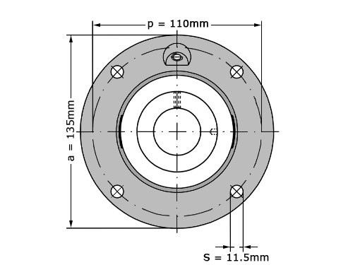 INA Lagerblok Rond RMEL35 N (35mm)