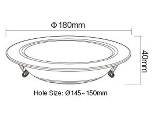 RGB-CCT LED Downlighter 12W zwart