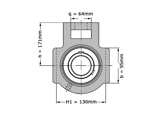 Foto van FAG Lagerblok Span UCT211 (55mm) FAG Lagerblok Span UCT211 (55mm)