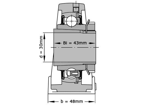 FAG Lagerblok Staand UKP207 J7 (30mm)