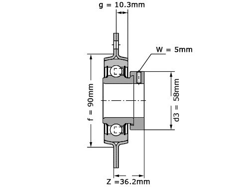 Foto van INA Lagerblok Plaatstaal Rond RA40 (40mm) INA Lagerblok Plaatstaal Rond RA40 (40mm)