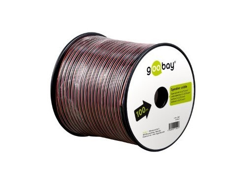 Luidsprekersnoer 2 x 0,75qmm rood/zwart