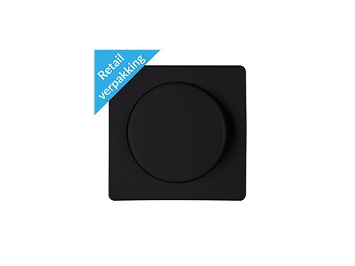 Verpakt Kopp Paris mat zwart afdekplaat + knop dimmer
