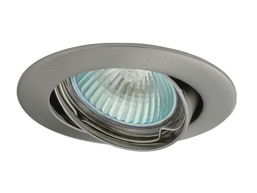 Foto van Inbouwspot 50mm verstelbaar rond geschuurd staal Inbouwspot 50mm verstelbaar rond geschuurd staal