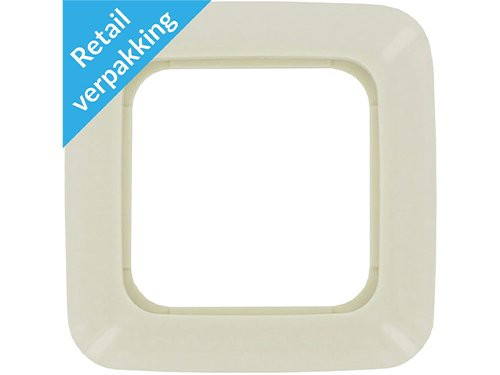 Foto van Verpakt Busch Jaeger CREME 1 voudig afdekraam Verpakt Busch Jaeger CREME 1 voudig afdekraam