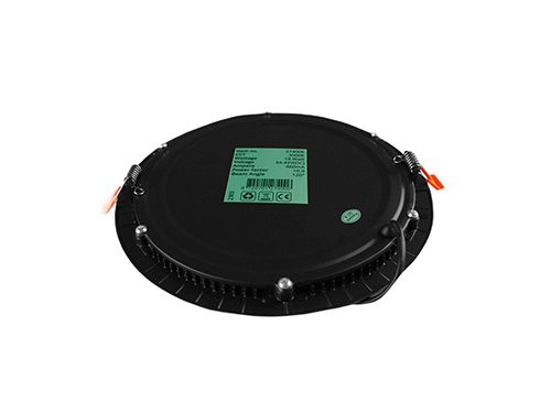 Foto van LED panel downlight 18W 4000K incl. driver zwart LED panel downlight 18W 4000K incl. driver zwart