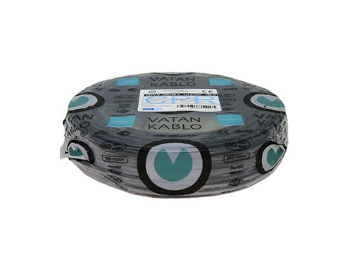 VD H07V-U draad Eca 1,5qmm zwart Vatan 100m