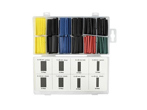 Krimpkous assortimentsdoos 120 delig gekleurd 45mm