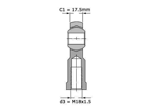 SKF Stangkop SIKB18 F (18x47x23mm)