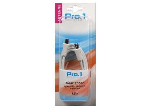 Coax snoer compleet standaard 1,5m