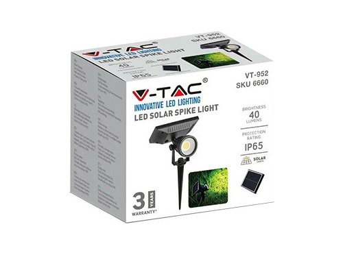 LED Solar Tuinspot op spie warm wit 3000K