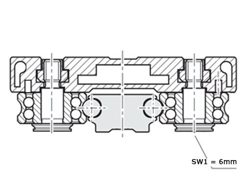 Foto van Bosch Rexroth Looprollenwagen Profiel Aluminium LWA-042-SNS-C1-E-0 Bosch Rexroth Looprollenwagen Profiel Aluminium LWA-042-SNS-C1-E-0