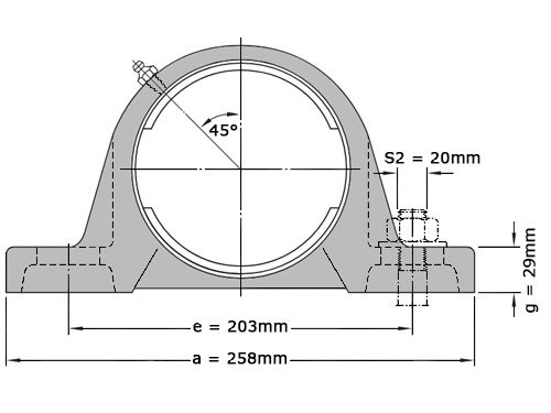 SKF Lagerblok SY513 M