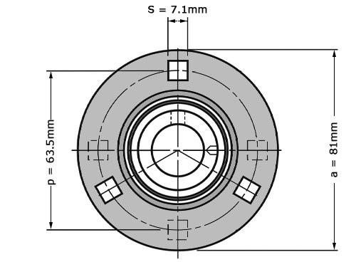 Foto van NSK Lagerblok Rond AELPF203 (17mm) NSK Lagerblok Rond AELPF203 (17mm)