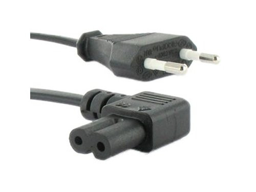 Recordersnoer 230V 1.5m met haakse aansluiting