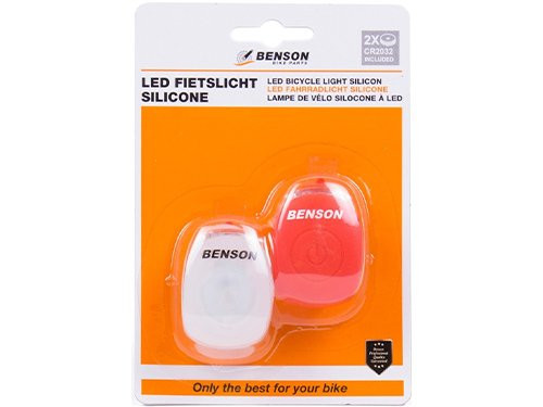 Foto van LED fietslampset 2 delig rood/wit LED fietslampset 2 delig rood/wit