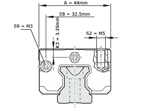 Bosch Rexroth Kogelwagen Koolstofstaal KWD-020-SLS-C1-N-1 Zonder Kogelketting - SS