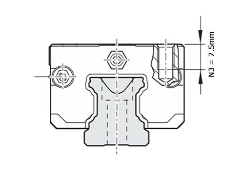 Bosch Rexroth Kogelwagen Koolstofstaal KWD-020-SLS-C1-N-1 Zonder Kogelketting - SS
