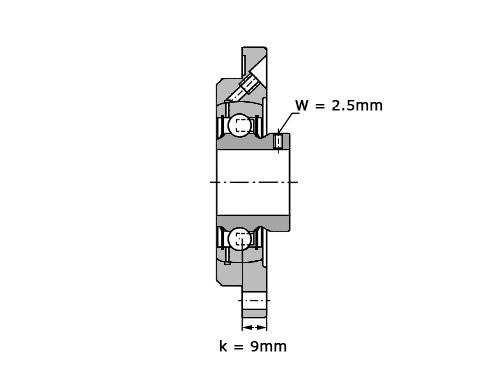 INA Lagerblok Rond PMEY25 N (25mm)