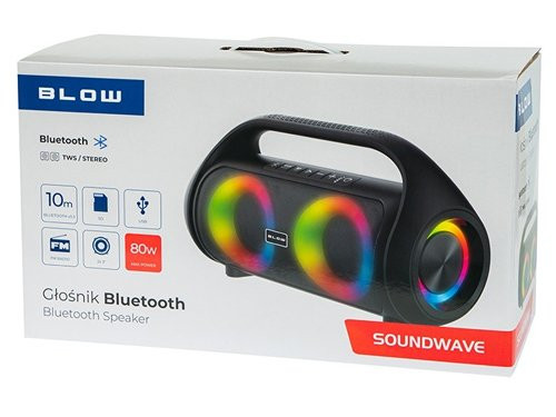 Bluetooth speaker Soundwave 80W oplaadbaar USB/SD
