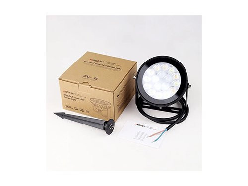 Foto van RGB-CCT LED tuinspot IP65 9W rond zwart RGB-CCT LED tuinspot IP65 9W rond zwart