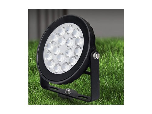 Foto van RGB-CCT LED tuinspot IP65 9W rond zwart RGB-CCT LED tuinspot IP65 9W rond zwart