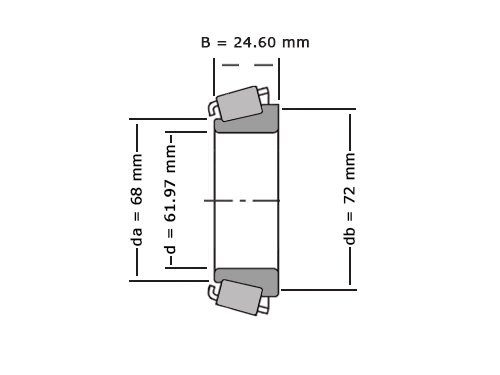Timken Kegellager 28990 (61.98x0x24.61mm)