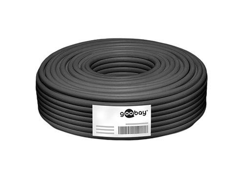 S/FTP CAT6a 100m zwart massief OUTDOOR CU
