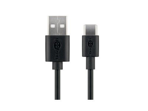 USB - USB-C laadkabel 1m zwart