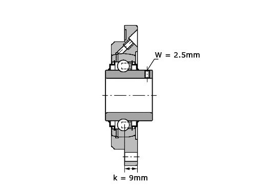Foto van INA Lagerblok Rond RMEY25 XL N (25mm) INA Lagerblok Rond RMEY25 XL N (25mm)