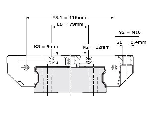 Foto van Bosch Rexroth Kogelwagen Koolstofstaal KWC-035-BNS-C1-H-2 Zonder Kogelketting Bosch Rexroth Kogelwagen Koolstofstaal KWC-035-BNS-C1-H-2 Zonder Kogelketting