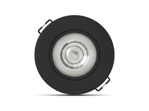 LED inbouwspot 4W 80mm 36gr rond verstelbaar zwart Tri-White