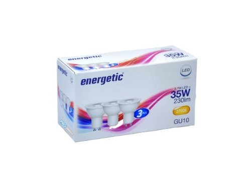 Energetic LED spot GU10 3,1-35W 2700K doos a3