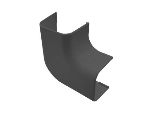 Foto van Aircokanaal platte bocht 90mm antraciet Aircokanaal platte bocht 90mm antraciet