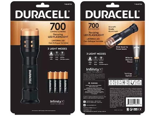 Duracell zaklamp aluminium Focusing 700 lumen