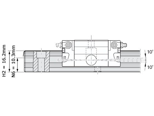 Bosch Rexroth Kogelwagen Super Koolstofstaal KWD-015-FKS-C1-N-1 Zonder Kogelketting