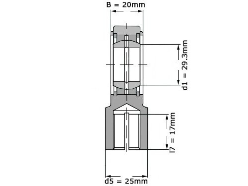 IBB Stangkop GIHRK 25 DO (25x56x23mm)