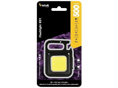Foto van Technik LED werklamp oplaadbaar sleutelhanger 500 lumen Technik LED werklamp oplaadbaar sleutelhanger 500 lumen