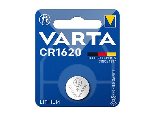 Foto van Varta CR1620 lithium knoopcel batterij 3V blister(1) Varta CR1620 lithium knoopcel batterij 3V blister(1)