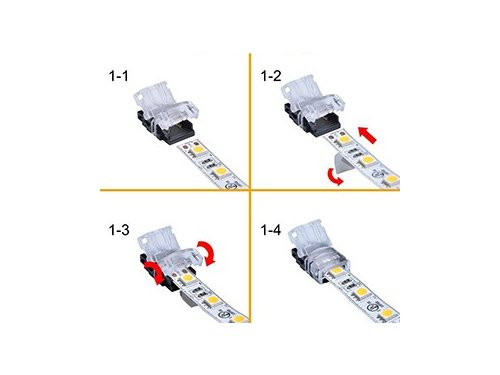Foto van WW Hippo quick connector strip to wire 8mm IP65 WW Hippo quick connector strip to wire 8mm IP65