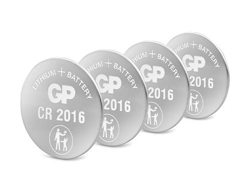 Foto van GP CR2016 lithium knoopcel batterij 3V blister(4) GP CR2016 lithium knoopcel batterij 3V blister(4)