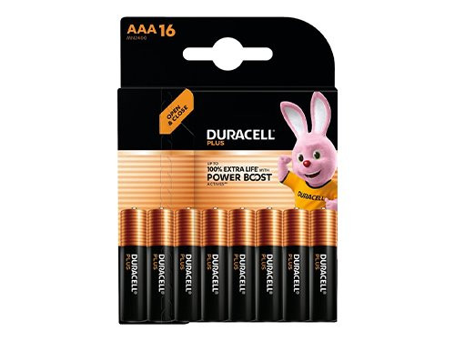 Foto van Duracell Plus Power Boost batterij AAA blister(16) Duracell Plus Power Boost batterij AAA blister(16)