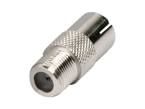 F-connector verbinder female - coax IEC female