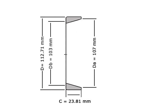 Foto van Timken Kegellager buitenring 39521 (0x112.71x23.81mm) Timken Kegellager buitenring 39521 (0x112.71x23.81mm)