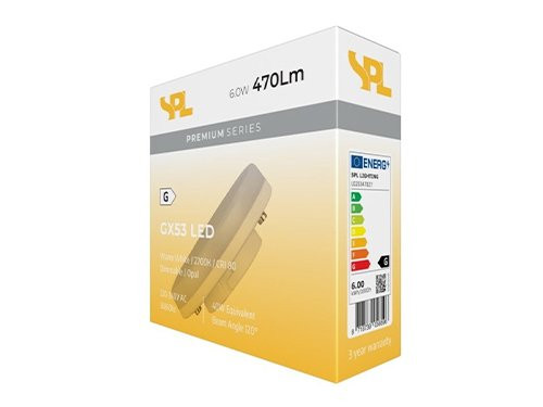 SPL LED spot GX53 6-40W 2700K dimbaar